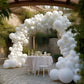 130Pcs White Balloons Different Sizes 18'' 12'' 10'' 5'' Balloon Garland Arch Kit Perfect For Birthday Party, Graduation, Baby S