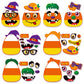 Sumind Halloween Candy Corn Craft Kits For Kids Halloween Activities Diy Handicraft Fun Home Activities For Birthday Activities Party Supplies Classroom Arts, 4 Styles (36 Sets)