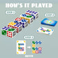 Family Board Game For Kids & Adults, Block Puzzle Games For Boys & Girls Ages 4-8 8-12, 2+ Player Card Matching Puzzles For Chil