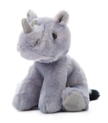 The Petting Zoo Rhino Stuffed Animal, Gifts For Kids, Wild Onez Zoo Animals, Rhino Plush Toy 9 Inches