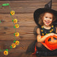 The Dreidel Company Halloween Necklace Light-Up Colorful Necklace, Costume Accessory, Spooky Party Favor, 25' Necklace (Spooky Pumpkin Necklace, Single)