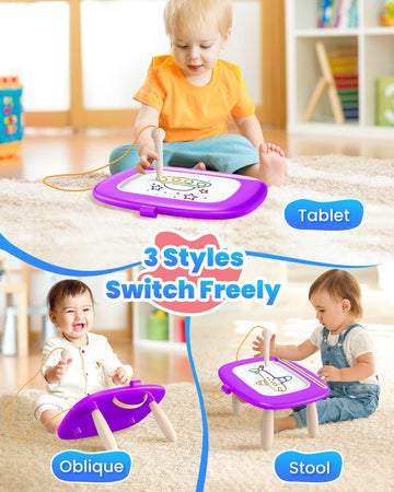 Seimome Doodle Board For Toddler Toys Age 1-2, Magnetic Writing Board, Preschool Learning And Educational Toys For 1 2 3 Years O