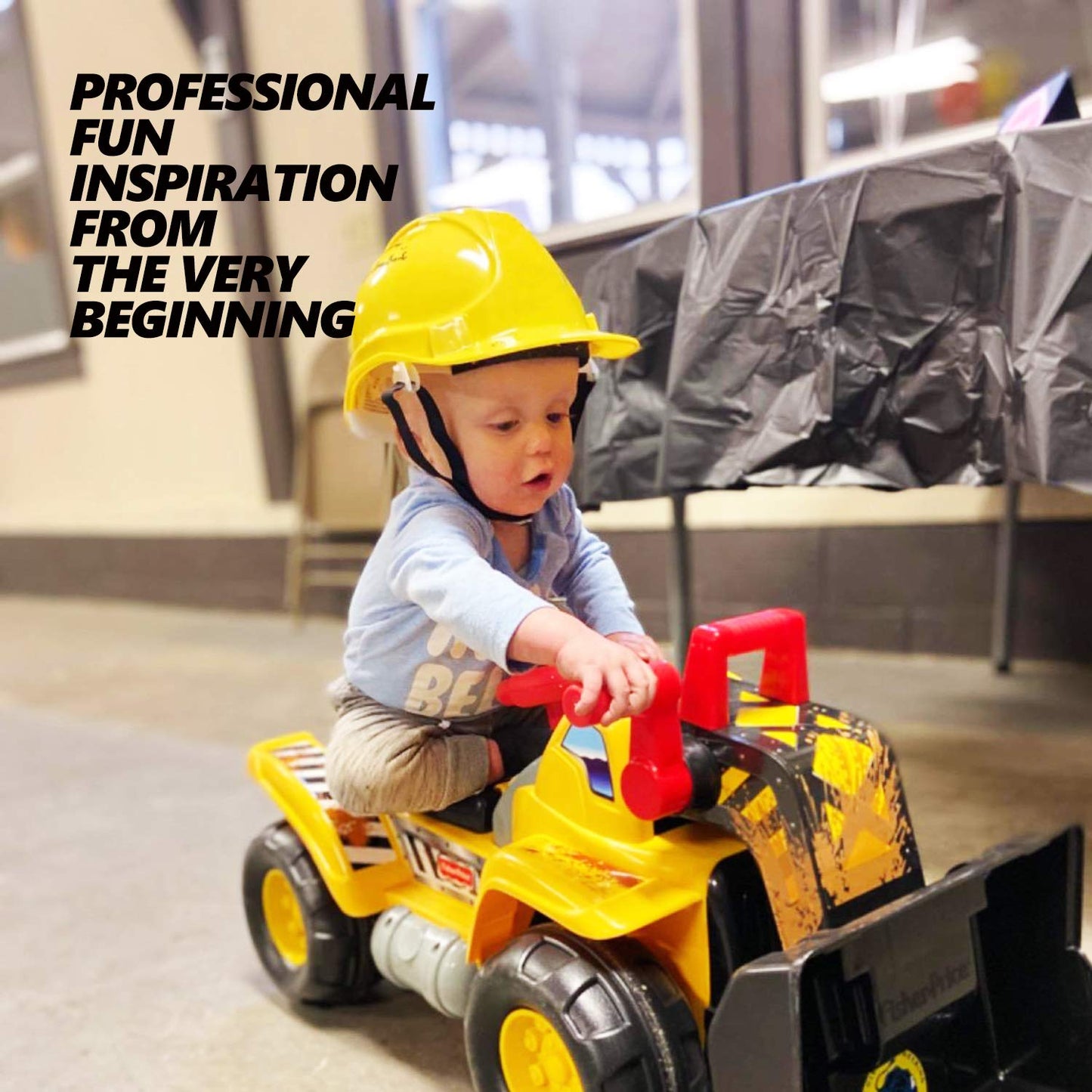 Novelty Place Construction Party Hats - Dress Up Soft Hats for Kids and Adults (Pack of 24)