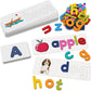 Reading & Spelling Learning Toy, Wooden Letters Flash Cards Sight Words Matching Abc Alphabet Recognition Game Preschool Educati