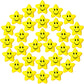 Sumind 30 Pcs Star Stress Balls Smile Face Foam Squeeze Balls 2.16 Inch Foam Squeeze Star for Stress Relief Classroom Carnival Reward Anxiety Fidget Sensory Supplies(Yellow)