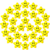 Sumind 30 Pcs Star Stress Balls Smile Face Foam Squeeze Balls 2.16 Inch Foam Squeeze Star for Stress Relief Classroom Carnival Reward Anxiety Fidget Sensory Supplies(Yellow)