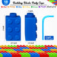 Building Blocks Cups 10 Oz Reusable Brick Party Kids Cup Plastic Party Cups With Lids And Straws For Block Birthday Party Suppli