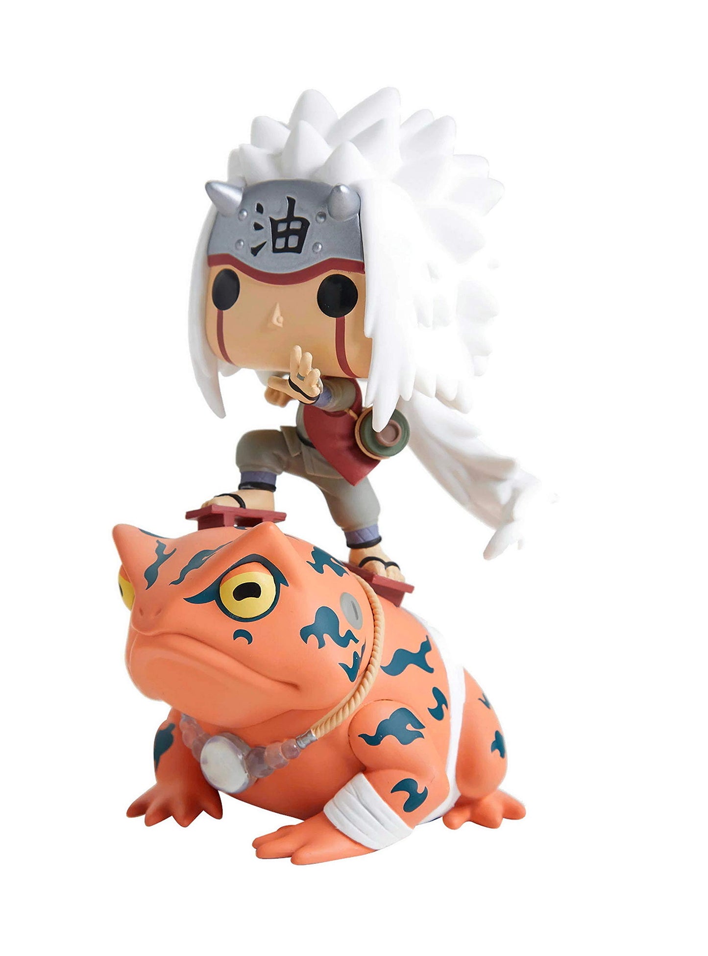Funko POP! Rides Naruto Shippuden Jiraiya on Toad H.T. Exclusive - Multicolor, Model FUN45624, Plastic Collectible Figure