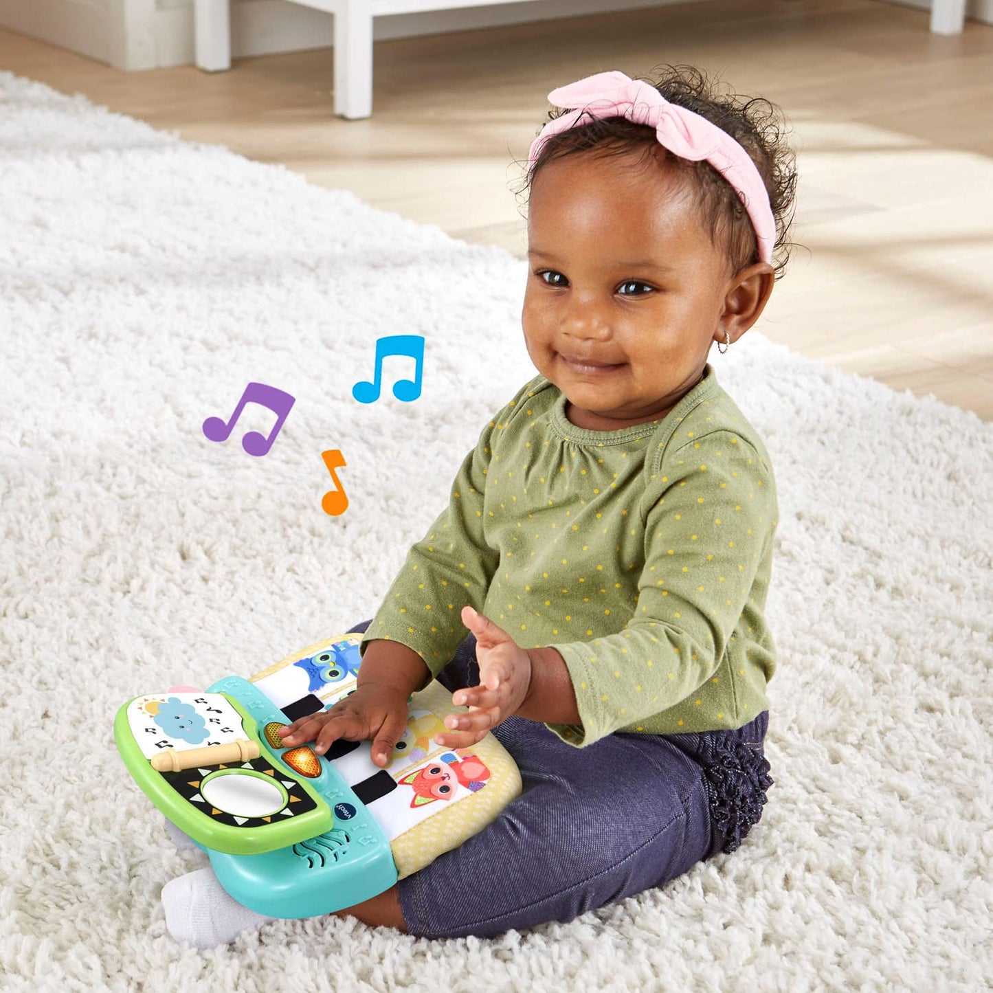 Vtech 3-In-1 Tummy Time To Toddler Piano