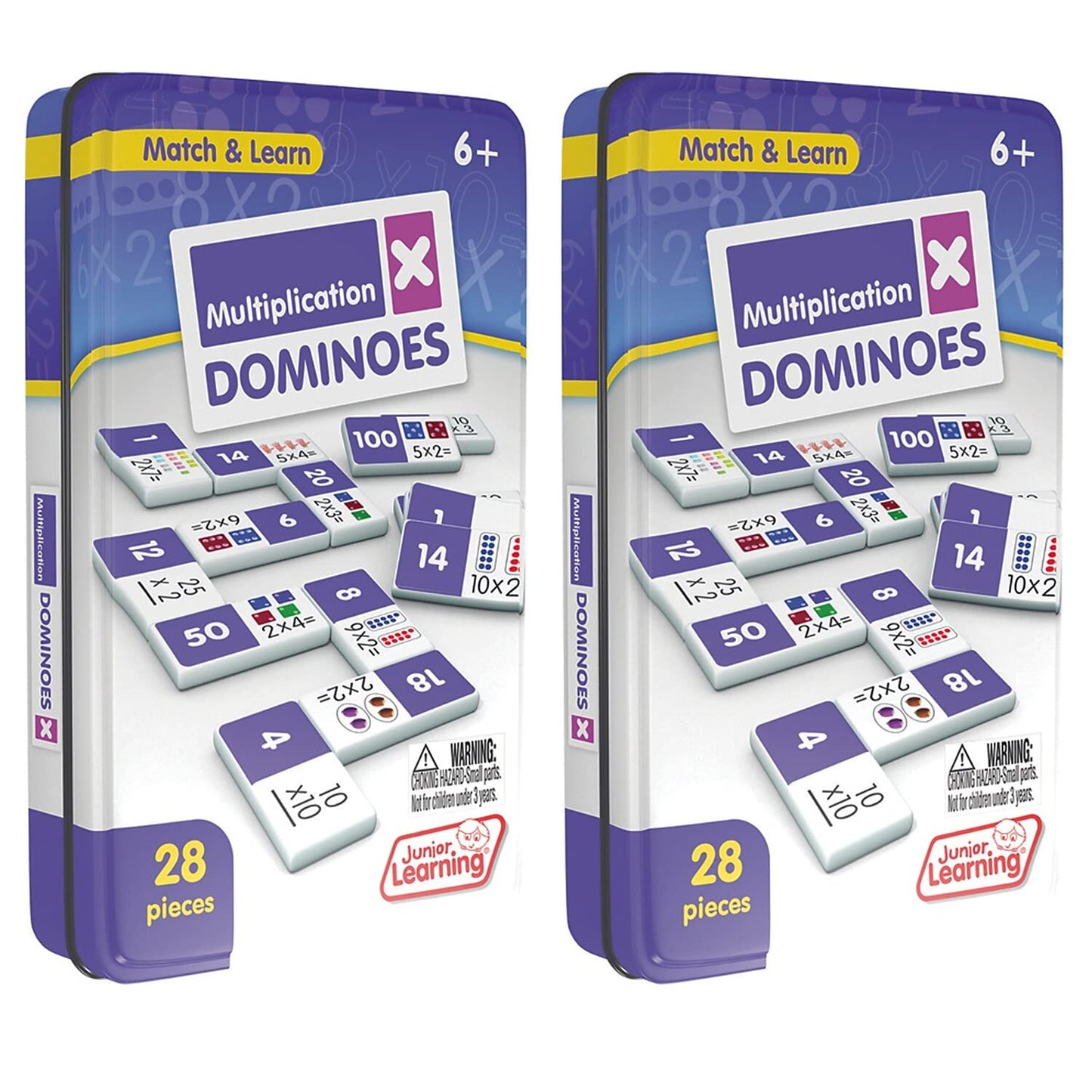 Junior Learning Jrl483-2 Multiplication Dominoes - 2 Each