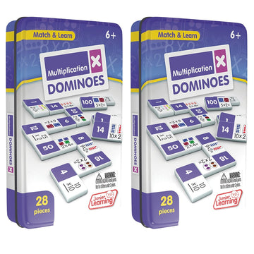 Junior Learning Jrl483-2 Multiplication Dominoes - 2 Each