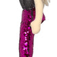 Anico 18' Colorful Mermaid With Blonde Hair With Purple/Silver Color Changing Tail