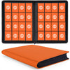 1000+ Pockets Trading Card Binder  enhanced 16 Pocket Card Binder  Ringless Side Loading Collection Album Holder Folders for MTG  TCG  Game Cards & Sports Cards (Orange)