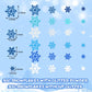 SEPGLITTER Snowflake Stickers, 600Pcs Foam Decals, Winter Glitter, Self-Adhesive EVA, for DIY Craft Projects, Christmas Decorati