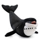 Simulation Bowhead Whale Plush Toy - Black Long Lifelike Whale Stuffed Toys, Super Soft Realistic Sea Simulation Balaena Mysticetus Dolls Plush Gift Collection For Kids, 17Inches (Bowhead Whale)