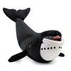 Simulation Bowhead Whale Plush Toy - Black Long Lifelike Whale Stuffed Toys, Super Soft Realistic Sea Simulation Balaena Mysticetus Dolls Plush Gift Collection For Kids, 17Inches (Bowhead Whale)