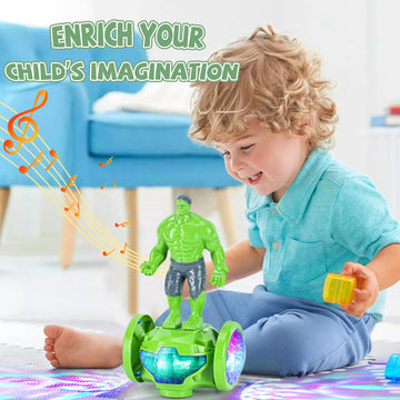 BMESSE Robot Toys for Boys Girls 4-6 Years Old,Kids Toys Car with Music and Lights,Interactive Electric Toy Bump and Go Cars for