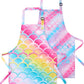 Wernnsai 2 Pack Mermaid Toddler Aprons - Rainbow Kids Art Aprons For Girls Toddler Paint Art Smock Waterproof Cooking Baking Painting Gardening Artist Chef Apron For Kids Age 6-10 Years