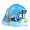 Mambobaby Float with Canopy Size Improved Non Inflatable Infant Baby Pool Float Smart Mambo Float Swim Trainer Add Tail Swim Flo