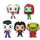 Funko Pop! Harley Quinn Animated Series Set Of 5 - Harley Quinn, Poison Ivy, Frank The Plant, Doctor Psycho And The Joker