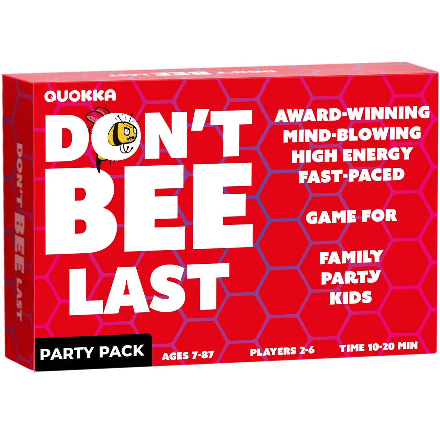 Quokka Don'T Bee Last Family Board Game - Party Pack Edition - Party Game For Kids & Adults Game Night - Fast Paced | Easy To Learn | 2-6 Players - Card Game For Boys And Girls Ages 8-10 Year Olds