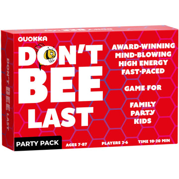 Quokka Don'T Bee Last Family Board Game - Party Pack Edition - Party Game For Kids & Adults Game Night - Fast Paced | Easy To Learn | 2-6 Players - Card Game For Boys And Girls Ages 8-10 Year Olds