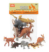 WILD REPUBLIC 5 pc Australian Animal Set - Kangaroo, Koala, Dingo, Platypus, Lizard, Standard-Size, Plastic