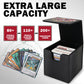 sabermaster 3D Deck Box for YGO MTG - Leather Storage for 110 Cards, 38.45 cu in, Dark Magician Girl Design