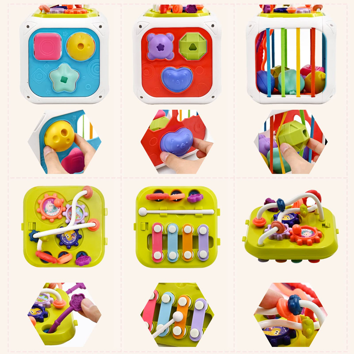Montessori Super Fun Learning Toys for Little Explorers 7-in-1 Sensory Playtime Toddlers Adventure