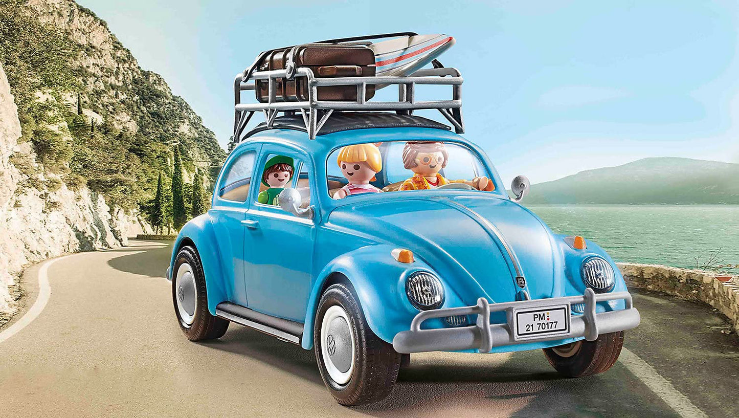 Playmobil Volkswagen Beetle Toy Car, Yellow Plastic, 34.8 x 18.7 x 9.0 cm, Model 70177
