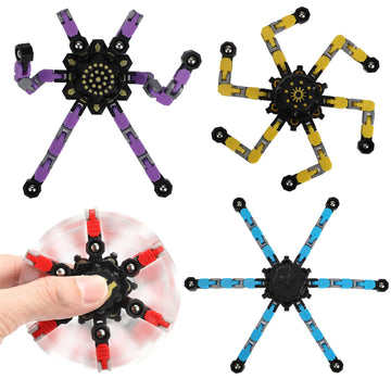 4 Pack Transformable Fidget Spinner Fidget Toys Set, Fidget Spinner Transformable,Sensory Fidget Toys Stress Relief And Anti Anx