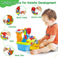 SYAOMUNLY Musical Learning Workbench for 1-2 Year Olds - Colorful Educational Tool Set for Toddlers - Birthday Gift for Boys & Girls