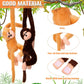 Chivao Set Of 4 Stuffed Monkey Hanging Stuffed Animal Monkey Plush Toy Large Animal With Loop For Gifts Favors(20 Inch,Dark Brow