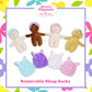 June Garden My First Basket Plush Baby Doll Set - 4 Multicultural Soft Dolls, Skin-Friendly Fabric, for Infants and Toddlers