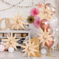 60 Pcs Caramel Color Star Balloons Foil Starburst Balloons Explosion 12 Point Cone Balloons Large For Wedding Anniversary Backdr
