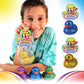 Ja-Ru Giant Glitter Rubber Ducks (4 Rubber Duckies Assorted) Baby Bath Toys & Pool Beach Essentials. Stress Relief Sensory Play