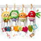 Tumama Baby Toys 0 3 6 12 Months, Soft Hanging Stroller Toys Potted Plant Crib Car Seat Toys, Infant Newborn Crinkle Infant Rattles With Teether Squeaky Sensory Developmental Toy