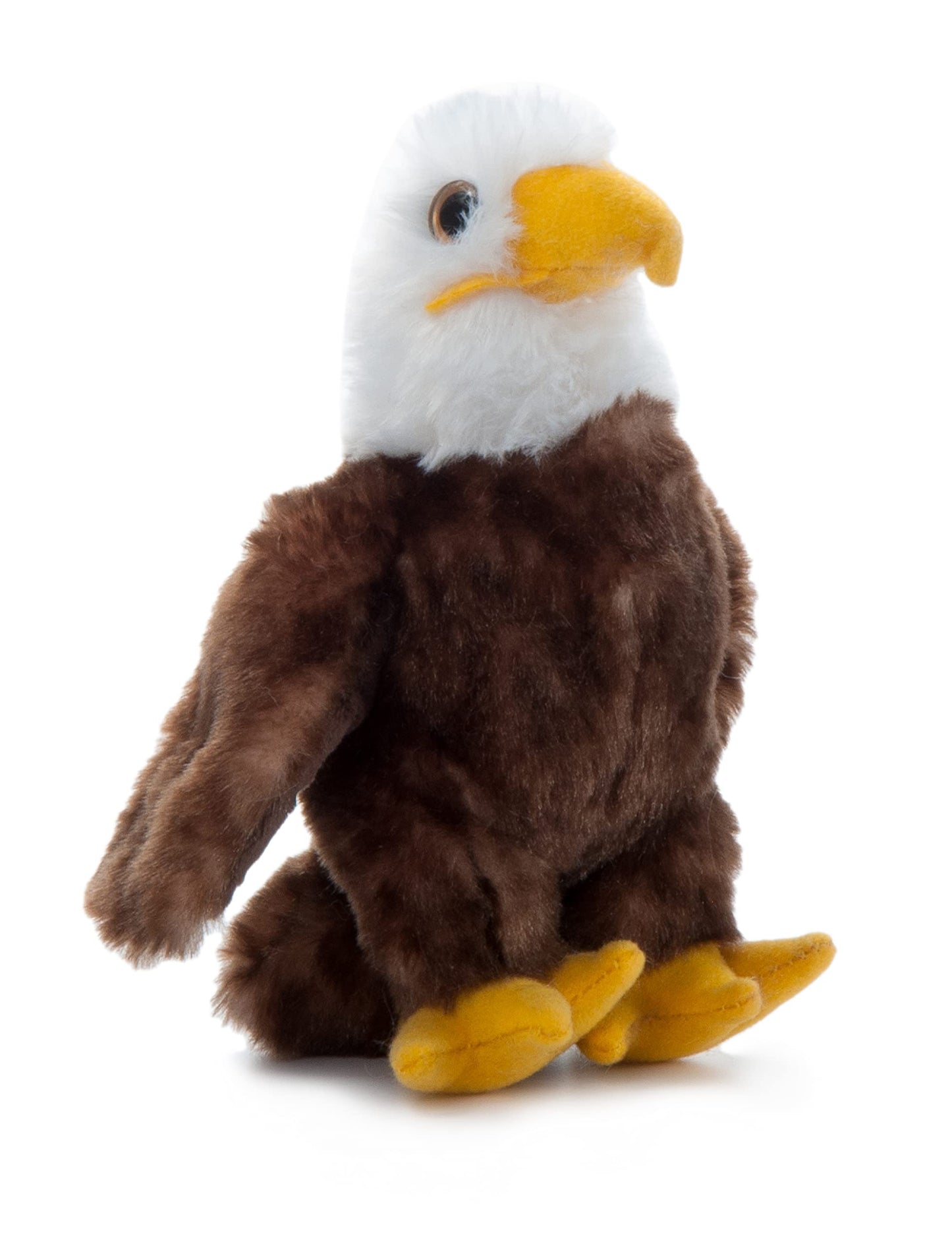 The Petting Zoo Eagle Plush Toy - 6" Brown Stuffed Animal, Soft Plush, Kids Gift, Model 421027