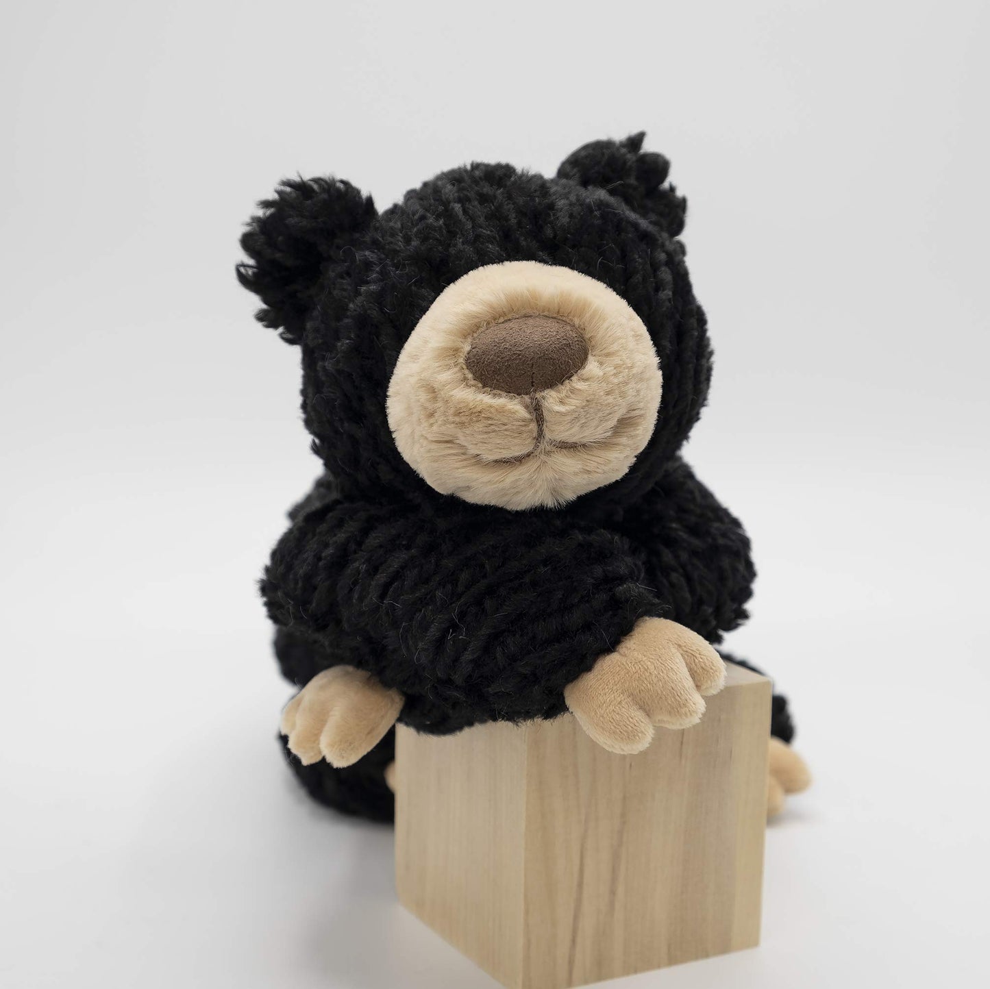 Mary Meyer Cozy Toes Black Bear Stuffed Animal Toy, 17-Inch Polyester Plush, Model 27230