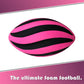 LMC Products Spiral Foam Football - Soft Foam Football for Kids - Each Quality Kids Football is 9 Inches - mature-themed & Toddler Football Youth - Small Football (Pink & Black)