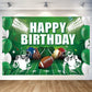 Football Birthday Party Decoration Football Happy Birthday Backdrop Photo Background Banner Poster For Football Party Decoration