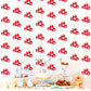 Sinload 8 Pieces Mushroom Party Decorations Red Mushroom Garlands Wild Mushroom Paper Cutouts Forest Plant Hanging Banner Decor 