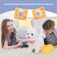 ZGZBLOCK Plush Toy Cat for Kids with Remote Control Leash Interactive Electronic Pets Toys Cat Walking Tongue Out Catcall & Wagging Tail Includes Toys Cat Accessories (White Cat)