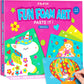 AluAbi Foam Sticker Art Craft Activity,No Mess Fun Sticker for Kids, DIY 3D Foam Felt Craft Kit,Creative Learning Toy Travel Gam
