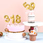 CAKE CODE 2.76 Inch Crystal Gold 30 Number Birthday Candles, Gold Number Candles, Cake Number Candles, Party Celebration