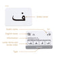 CARDDIA Arabic Alphabet Flashcards - Standard Poker Size, Black & White, Includes Consonants, Vowels, Diacritics, & Numerals for Beginners