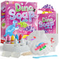 EDUMAN Dino Soap Making Kit for Kids, Dinosaur Education Science Kits with Stegosaurus, Tyrannosaurus, Styracosaurus Models, DIY