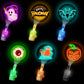 CPSYUB Halloween Party Favors for Kids 34 Pack - LED Finger Lights + Glow Tattoos, Non-Candy Trick-or-Treat Goodie Bag Fillers, 