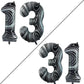 Goer Number 13 Balloons For 13Th Birthday Sweet 13 Party Decorations,42 Inch Jumbo Foil Helium 31 Balloons For 31St Birthday Party Decoration (Marble Black)