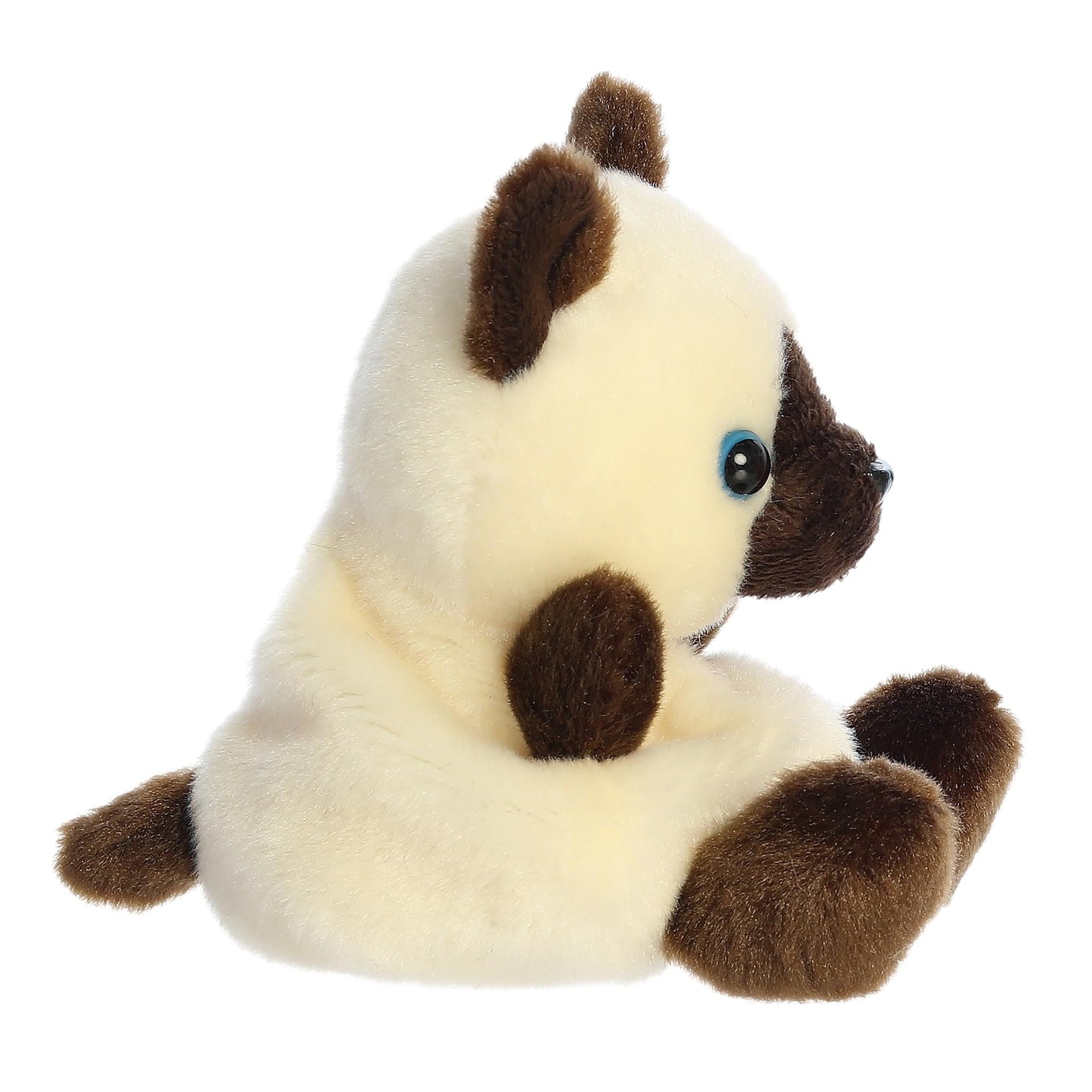 Aurora Adorable Palm Pals Dusty Siamese Kitty Stuffed Animal - Fun Collectible Plush for Kids and mature-themed Collectors - Perfect for Decorating Rooms and Birthday Gifts - Brown 5 Inches